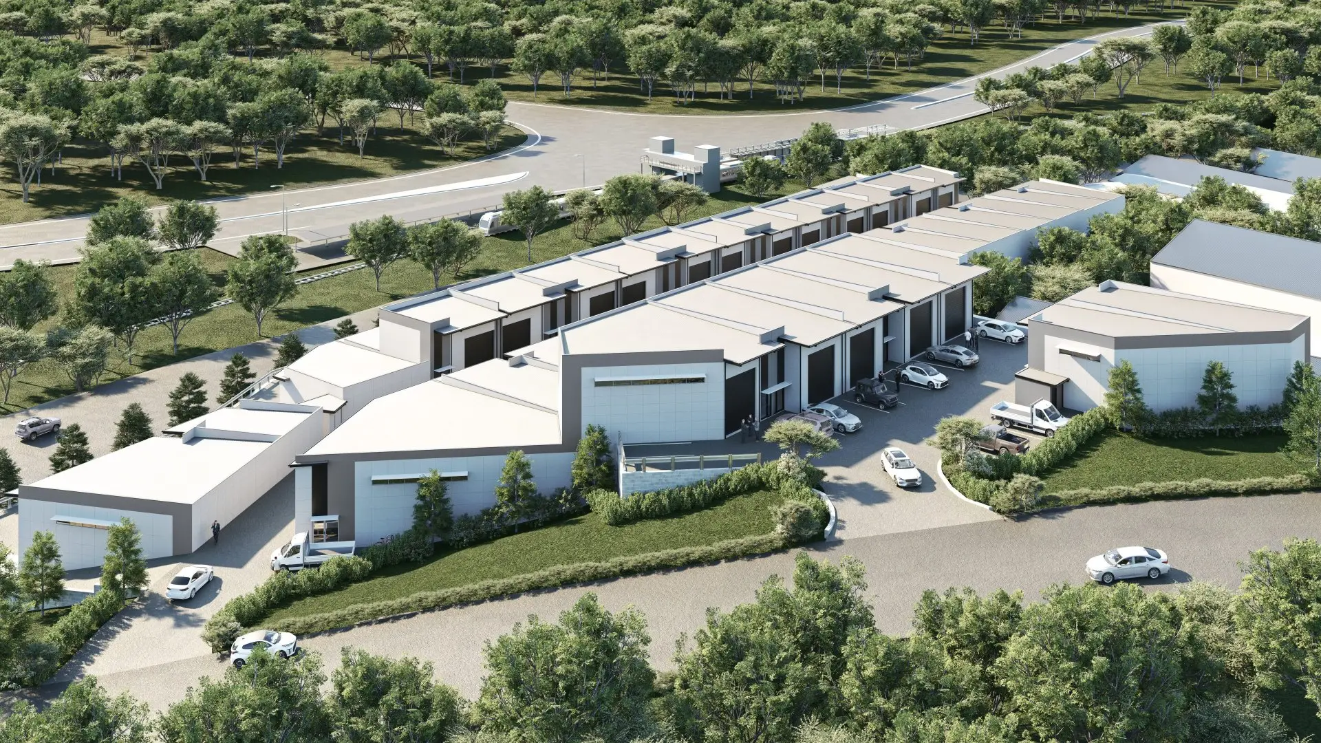 Industrial Park — Industrial development architectural visualization